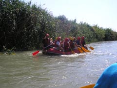 Rafting on the River Segura, Murcia, Spain.